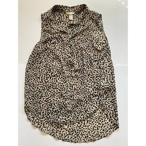 H&M Leopard Print Blouse
